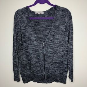 Ann Taylor Loft sweater front zip